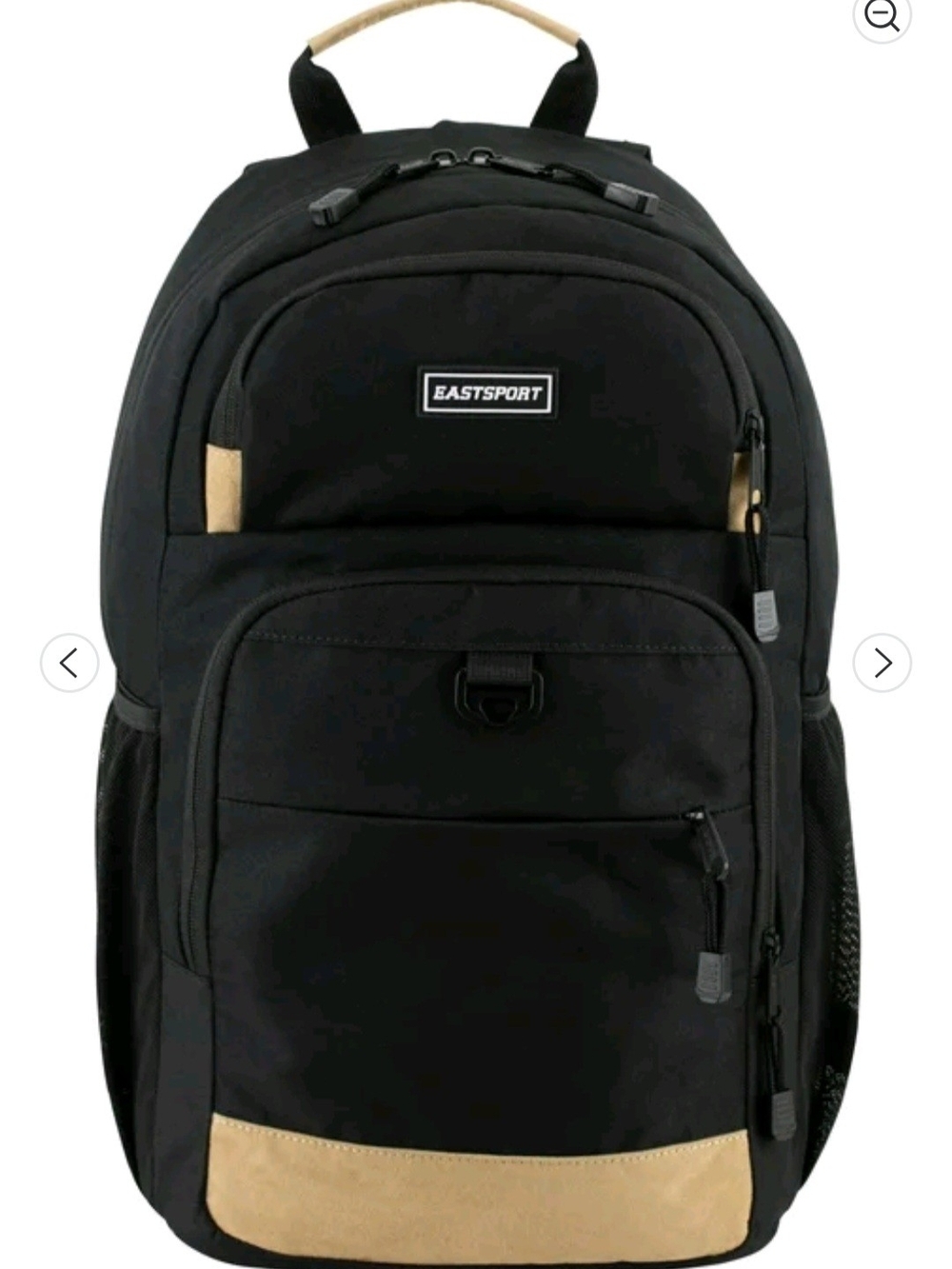 Eastsport Men's Black and Tan Backpack